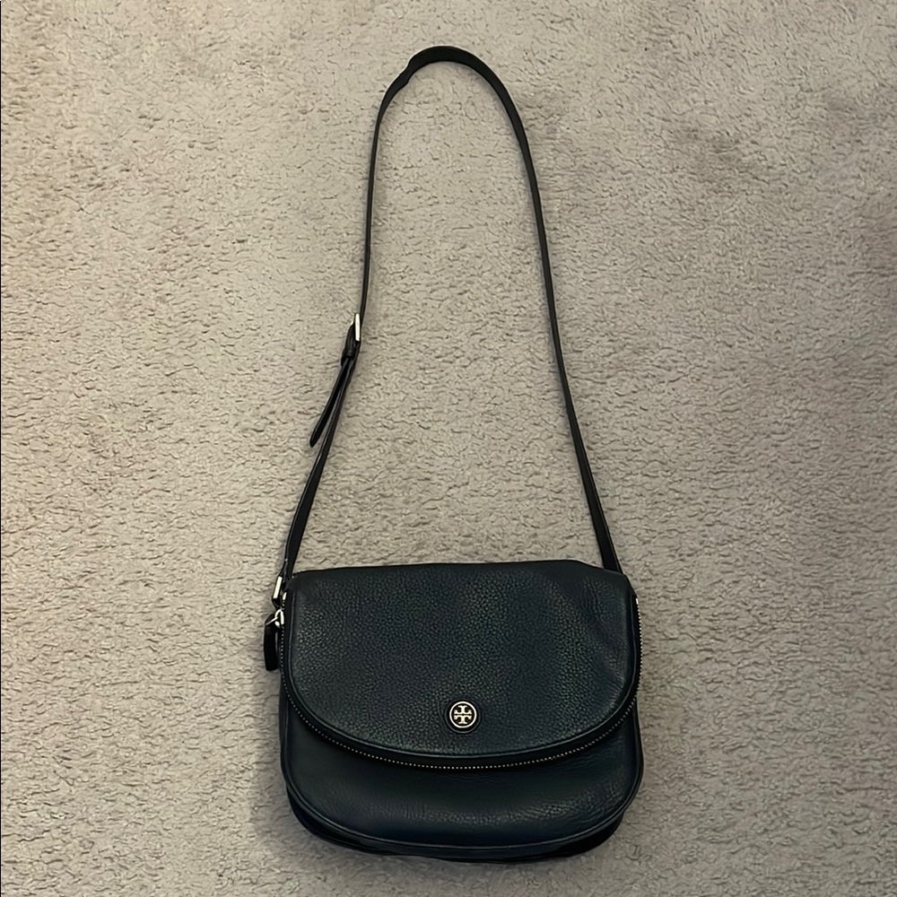 Tory Burch Black Leather Crossbody Bag